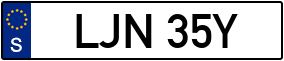 Truck License Plate